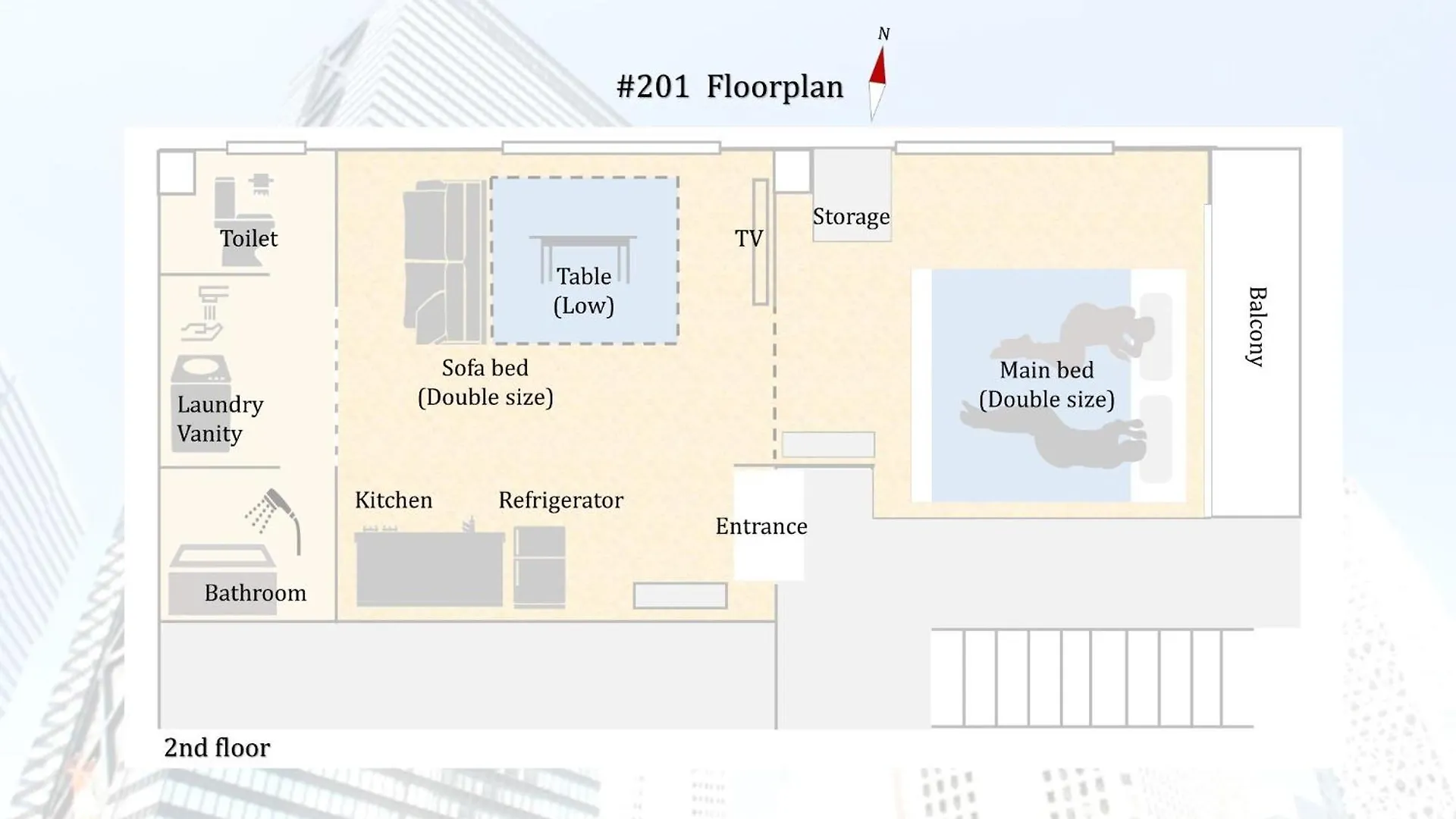 Apartment Emilio Nishi-Shinjuku 101,201,202 - Vacation Stay 64281V Tokyo